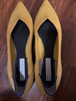 ROTHY’S The Point Flat Shoes in Marigold Yellow thumbnail 10