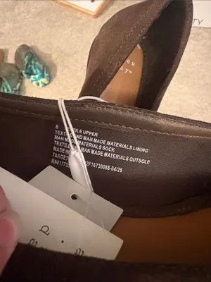 Ardene Dark Brown Suede Slip-On Ballet Flats thumbnail 6