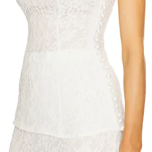 HELSA The Forever Audrey Lace Camisole Elegant White Lace Top S thumbnail 5