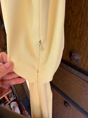 ZARA Pale Yellow Sleeveless Maxi Dress Size XS thumbnail 3
