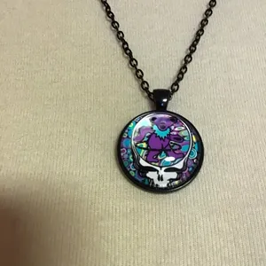 Grateful Dead hula hooping dancing bear necklace thumbnail 4