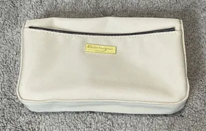 Salvatore Ferragamo Saudia‎ Ivory Travel Cosmetic Bag thumbnail 1