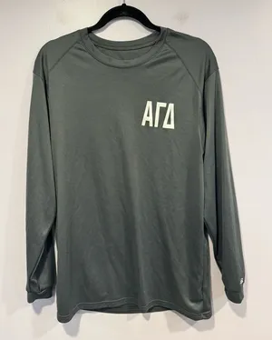 Alpha Gamma Delta‎ grey athletic long sleeve Gray Size M thumbnail 1