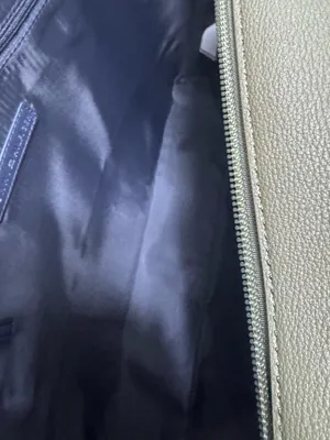 Tommy Hilfiger Olive Green Leather Tote Bag thumbnail 8