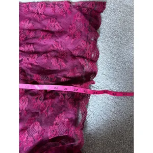 Praise‎ Hymn 90s Vintage 2pc Dress Set M Burgundy Lace Sequin Formal Choir Gown thumbnail 15