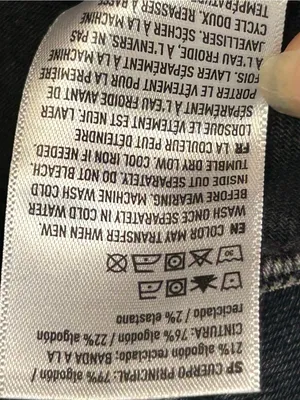 New American Eagle Outfitters Wide Leg Baggy A-Line Fit Black Women's Denim Jean thumbnail 10