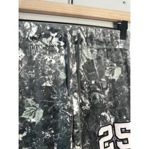 SWS Athletics Women Camo Flare Leg Sweatpants Gray Green Leaf Print‎ Size S thumbnail 3