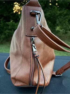 Realer Brown Faux Leather Hobo Bag Convertible Crossbody & Shoulder Purse thumbnail 4
