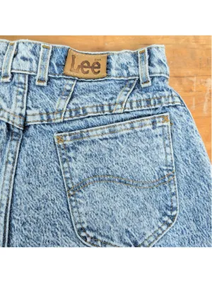 Vintage Lee Denim Acid Wash Cutoff Shorts thumbnail 6