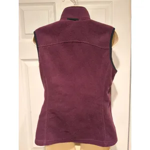 Eddie Bauer Polartec Fleece Vest Women Small Purple Y2K Vintage Zip Pockets thumbnail 3