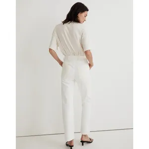 Madewell Womens The '90s Straight Jean: Two-Tone Workwear Edition White Ivory 23 thumbnail 2