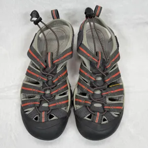 Keen Waterproof Water Newport Hiking Sandals Shoes Gray Orange Accent Size‎ 8 thumbnail 3