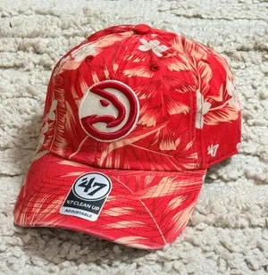 47 Brand Atlanta Hawks Tropicalia Floral Clean Up Adjustable Hat thumbnail 1