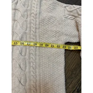 Barbour Daffodil Knit Pull Over wool Sweater Women's Sz 12 Oatmeal NWT thumbnail 14
