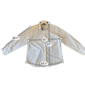 Northern Isles white cotton holly embroidered neckline button down 16 thumbnail 9