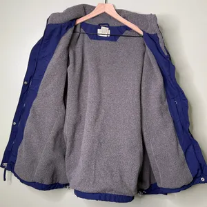 L.L. Bean Fleece Lined Full Zip Jacket Navy Blue Women’s Size 2X thumbnail 4