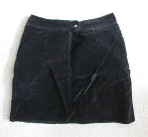 American Eagle Corduroy Mini Skirt Size‎ 12 Black Vintage Y2K Grunge Casual thumbnail 1