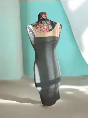 Necessary Clothing Gray Strapless Bodycon Tube Dress Size S Flat Pit to Pit 15.5 thumbnail 2