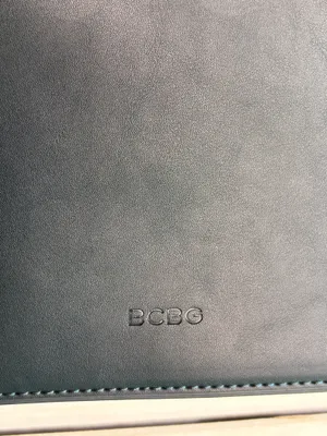 BCBGMAXAZRIA Slate Blue clutch purse thumbnail 3