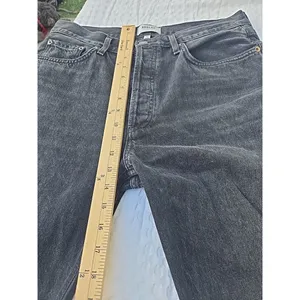 AGOLDE Lana Jean Women’s Size 30 Black Straight Leg Button Fly thumbnail 10