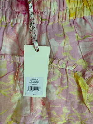 NEW LoveShackFancy Abrielle Skirt in the Light Berry Tea floral print Medium thumbnail 7