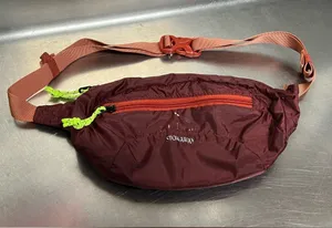 L. L. Bean Stowaway Hip/Waist Fanny Pack Bag Maroon/Orange VGUC thumbnail 1