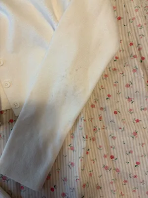 Brandy Melville White Long Sleeve Crop thumbnail 3