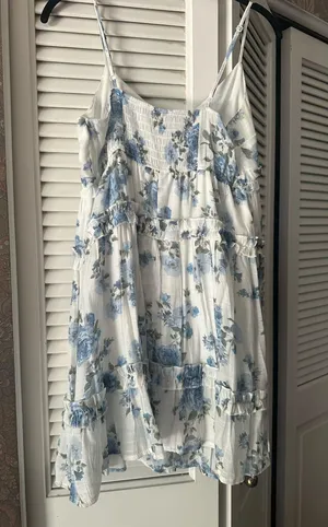 Mi Ami Francesca's blue floral dress thumbnail 2