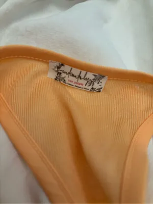 Free People Movement Peach Orange Ribbed Racerback Tank Top Size S NWT thumbnail 4