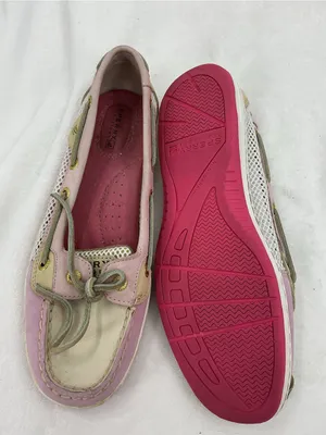 Sperry Two-Tone Pink and Cream Women’s Boat Shoes B75 thumbnail 6