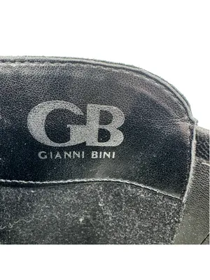 Black Riding Boots Gianni Bini Genuine Leather Equestrian Size 7M thumbnail 5