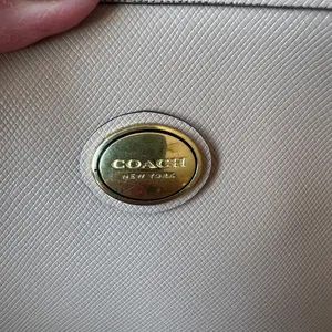 Coach Leather Handbag Purse Tote Bag Outlet Tan Beige thumbnail 5