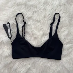 Nike Skims Matte Micro Scoop Sports Bra Obsidian Size XS thumbnail 2