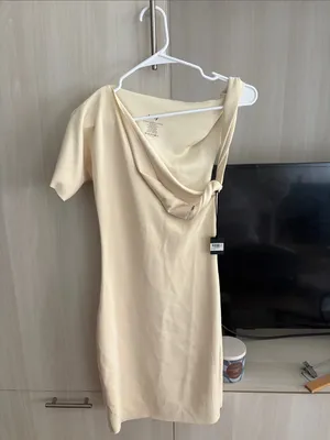 khy | Sueded Stretch Mini Dress Tan thumbnail 3