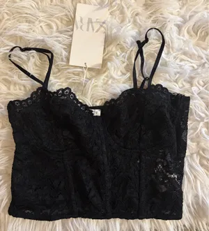 ZARA Lace Top thumbnail 1