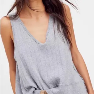 Free People Harper Tank‎ Size Small Grey Flowy thumbnail 3