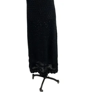 J. Crew Limited Edition Crochet‎ Maxi Sweater Dress Black Size Large thumbnail 10