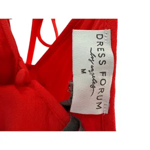 NWT Dress Forum‎ Los Angeles Red Ruffle Mini Dress Party Cocktail Size M thumbnail 7