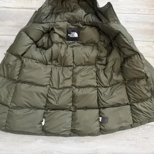 North Face Pilson Parka 550 Down Gorpcore Outdoor jacket Olive Green size small thumbnail 7