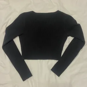 Brandy Melville milena black v neck sweater thumbnail 3