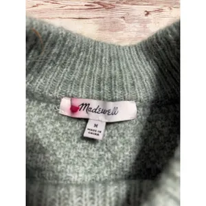 Madewell Alpaca Wool Blend Sweater Women's Size Medium Green Soft Warm thumbnail 3