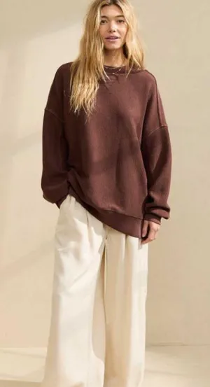 Aerie Big Chill Crew Sweatshirt thumbnail 1