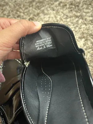 Donald Pliner Black Patent Leather Slip-On Loafers Mules Sz 8 1/2 thumbnail 7