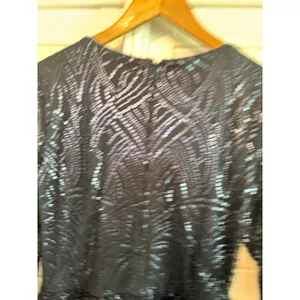 Tadashi Shoji Navy‎ Sequin Maxi Dress Size 10 thumbnail 8