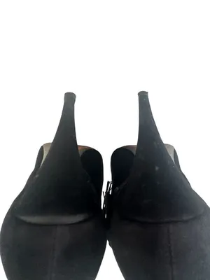 MIU MIU Black Suede Booties Heels Size 39.5/9.5 thumbnail 7