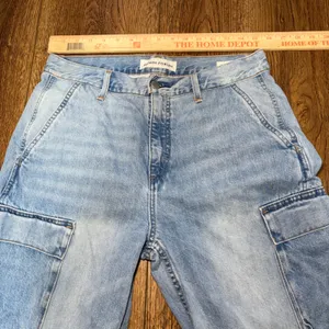 Denim Forum Aritzia The '90s Millie Hi-Rise Cargo Jeans Size‎ 29 Baggy Capsule thumbnail 9