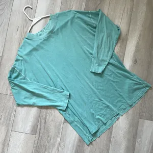 Free People Tshirt cotton oversized long sleeve womens Mint (xsmall) casual boho thumbnail 1
