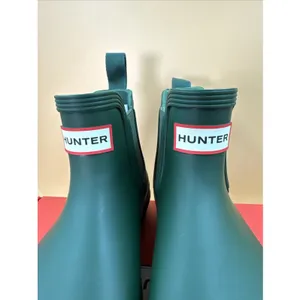 Hunter Original Chelsea Women's Waterproof Ankle Rain Boots, Green Size 6 thumbnail 3