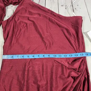 Cynthia & Sahar‎ *Flawed* Mermaid Dress with Slight Train in Cabernet CS108 XL thumbnail 9