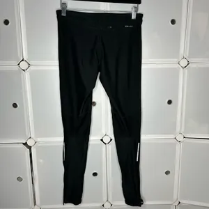 Nike Black Tech 2 Running Long Tights Leggings Size Small thumbnail 3